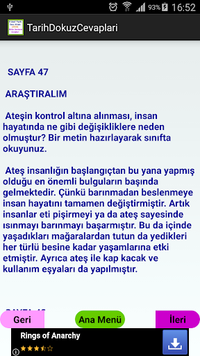 9. Sınıf Tarih Ders Kitabı Cev