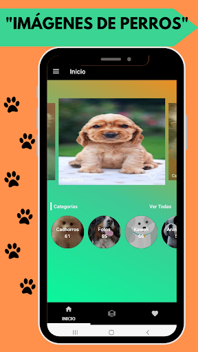 Android application Imágenes de perros screenshort