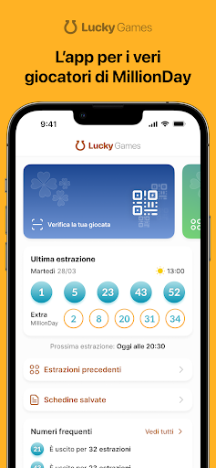 Android application Lucky MillionDay screenshort