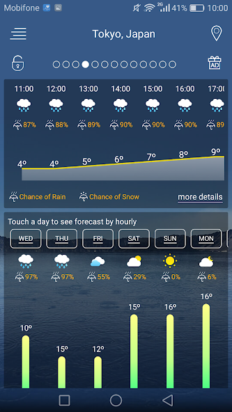 Weather forecast 1.102.447.01 APK + Mod (Remove ads / Free purchase / No Ads) for Android