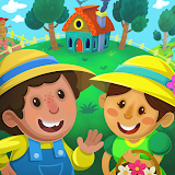 Kiddos in Village : Fun & Free Educational Games icon