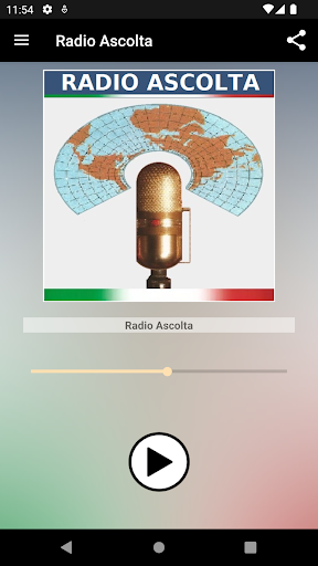 Android application Radio Ascolta anni 60 screenshort