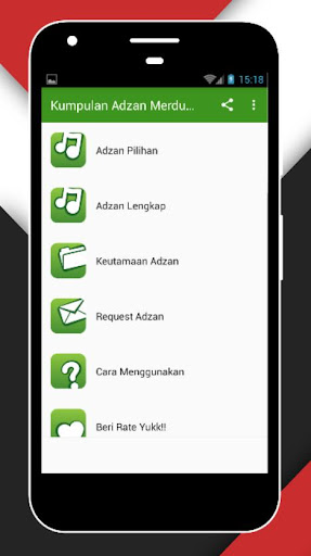 Android application Kumpulan Adzan Merdu Mp3 Full screenshort