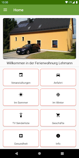 Android application Ferienwohnung Hörnitz screenshort