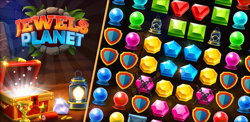 Jewels Planet - Free Match 3 & Puzzle Game