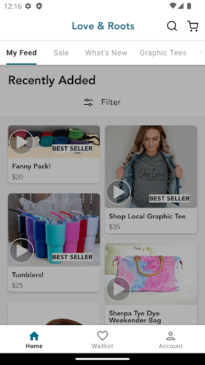Android application Love & Roots screenshort