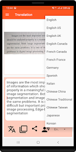 Image en texte et traducteur Capture d'écran
