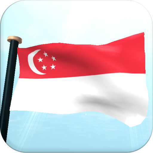 Singapore Flag 3D Free logo