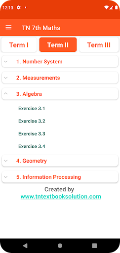 TN 7th Maths Guide Screen 2