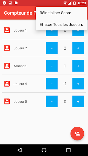 Aperçu de l'application