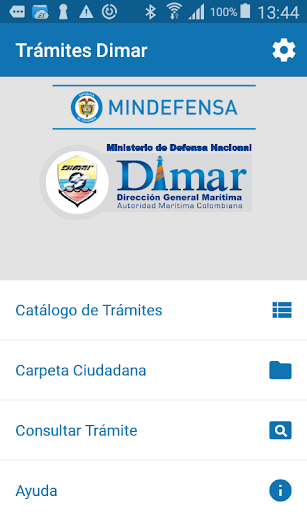 Trámites DIMAR Screen 2
