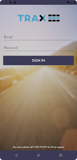 Android application Trax App screenshort