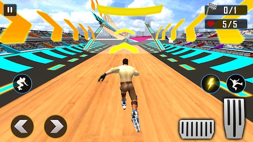 Android application Roller Skating Games screenshort
