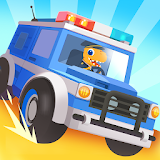 Dinosaur Police Car kids Games icon