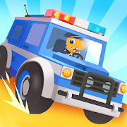 Dinosaur Police Car - Police Chase Games for Kids
