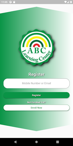 Android application ABC Learning Center screenshort