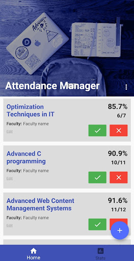 Attendance Manager Screenshot 1 - AppWisp.com