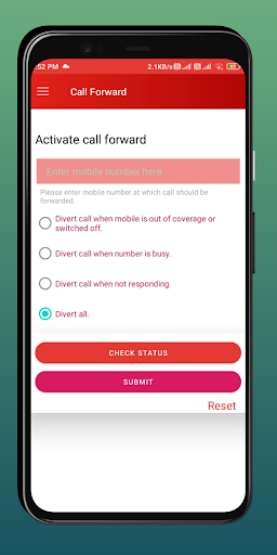 Call setting Screen 2