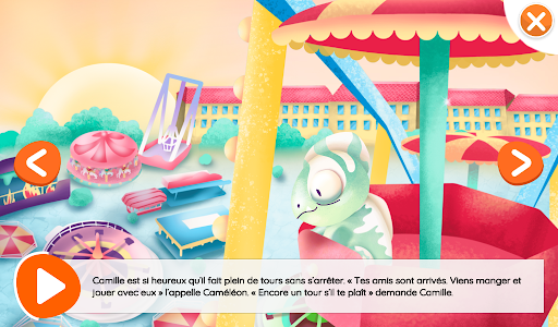 Camille à la fête foraine