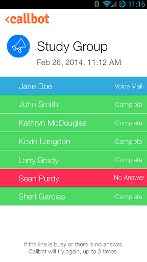 Android application Callbot - Automated Calling screenshort