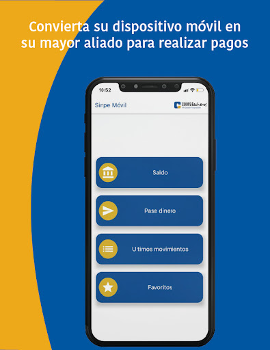 Android application Coopelecheros SINPE Móvil screenshort