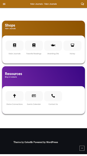 Android application Valor Journals screenshort