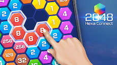 Merge Block Puzzle - 2048 Hexaのおすすめ画像1