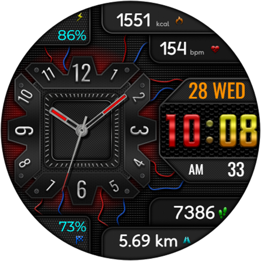 Hybrid AMIRATO WS43 Watch face Screenshot