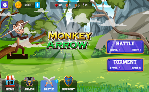 Monkey Arrow Game