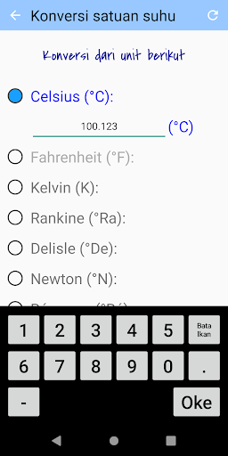 Konversi satuan suhu