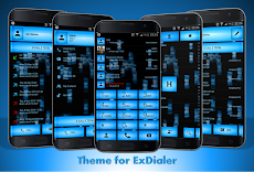 Theme for ExDialer Led Blueのおすすめ画像1