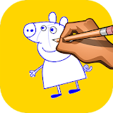 How to Draw Peppa icon