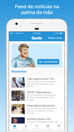 Android application Gente Seguradora screenshort