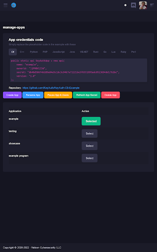 KeyAuth Screen 3