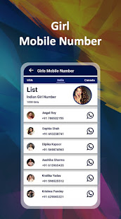 Girl Mobile Number Girl Friend Calling (Prank) 1.0 APK + Mod (Free purchase) for Android