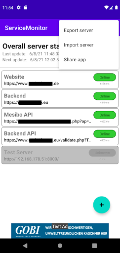 Server Online Monitor Screen 2