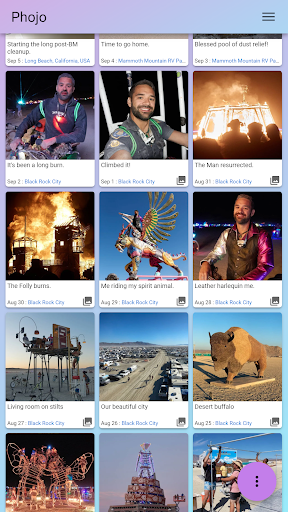 Android application Phojo - Daily Photo Journal screenshort