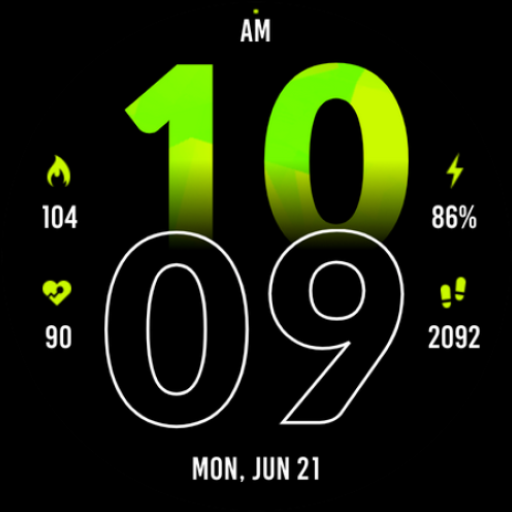 Active Green Fit Watch Face Download on Windows
