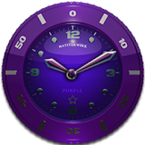 Clock Widget Purple Star icon