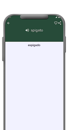Italian - Spanish dictionary Screen 3