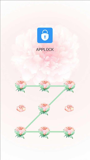 Android application AppLock Theme Pink Flower screenshort