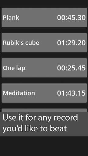 Record timer Screen 2