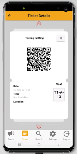 MyEvents! Screen 3