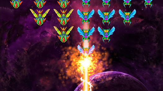 Galaxy Attack: Alien Shooter v44.9 MOD APK (Unlimited Money/VIP Unlocked) Gallery 2