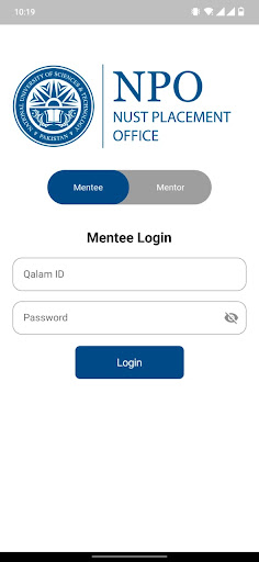 Android application NUST Mentorship Application screenshort