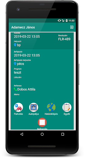 Busz.hu sofőr munkakezelő Screen 3