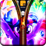 My Cute Pony Zipper Lock Screen icon