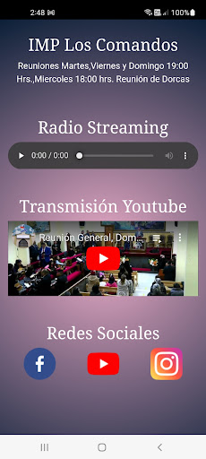 Android application IMP Los Comandos screenshort
