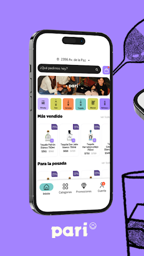 Android application Pari Delivery screenshort