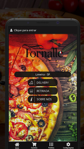 Android application Fornalle Pizzaria screenshort